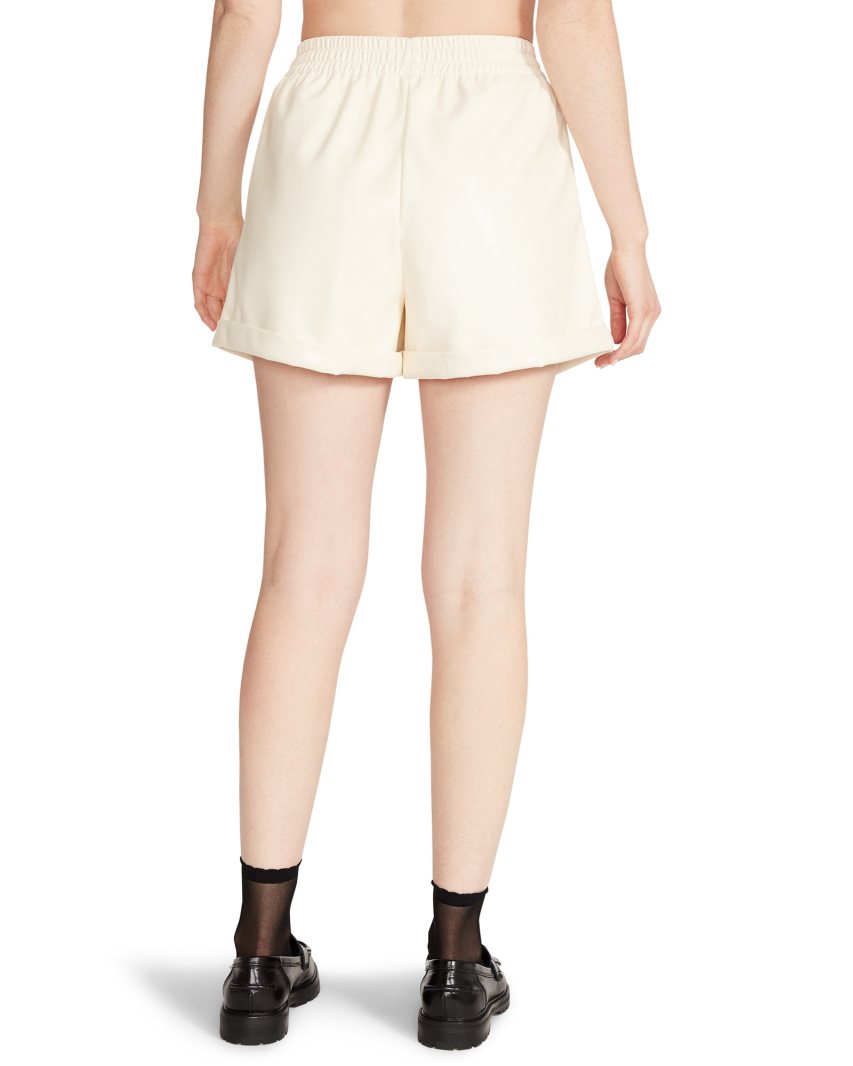 Cream Steve Madden Fonda Vanilla Women's Shorts | PH 0712QYN